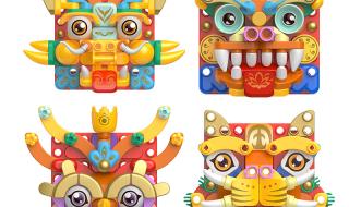 一二三年级的龙年画 一二三年级的龙年画